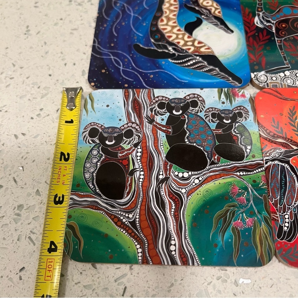 MELANIE HAVA Aboriginal Australian Art Coaster Set by MAXWELL & WILLIAMS - Picture 4 of 11